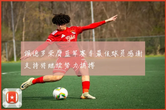 佩德罗荣膺蓝军赛季最佳球员感谢支持将继续努力拼搏